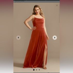 SIZE 4 Velvet Gown *Cinnamon*🧡